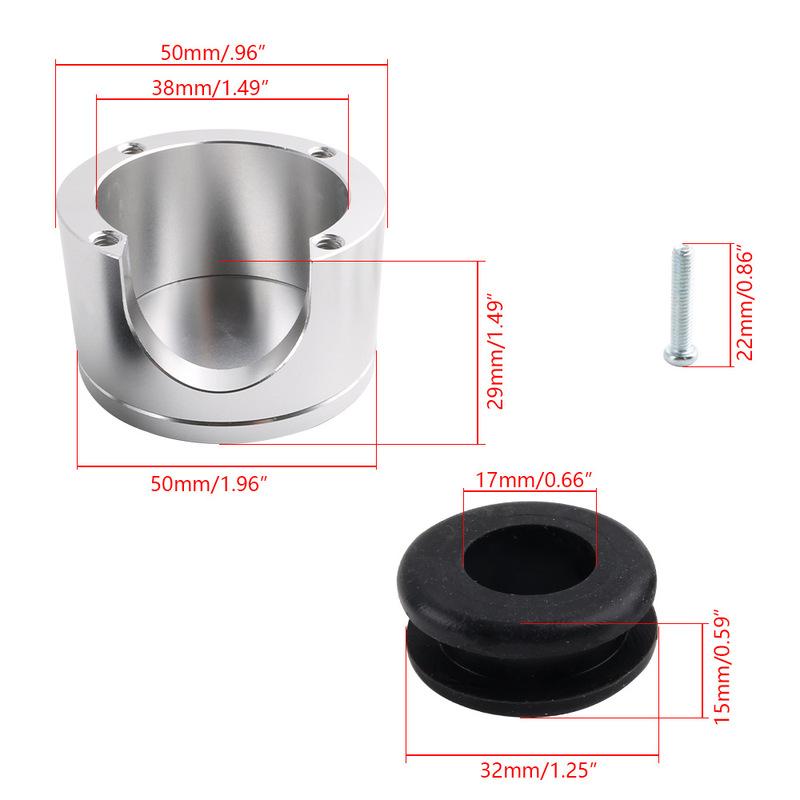 Universal Billet Firewall Wire Port Street Muscle Assembly for Ford Toyota Honda Subaru Jeep GMC Truck