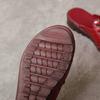New Middle-aged and Old Leather Soft-soled Wedge Heel Ethnic Mother Shoes Small Floral Hollow Waterproof Table Wear Fish Mouth Sandals