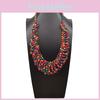 Creative Wooden Colored Bead Woven Necklace Neck Accessories For Gift Holiday
