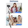 Extendable Selfie Stick Tripod for Phone Max. Length 67.2cm/26.5in with Detachable Phone Clip