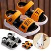 Boys Sliders Shoes Comfortable New Fashionable Soft Soled Outdoor Big Open Beach Sandals Shoe K F3C0