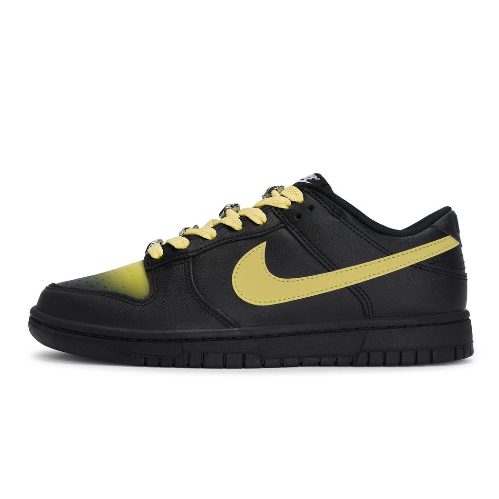 Nike Dunk 811 Manufacturing, Star Cloud Border Yellow Low top Skateboard Shoes Unisex Black Yellow IO7606-010(Team80-)