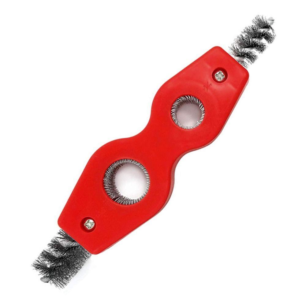 New Deburrer Inside Outside Reamer Pipe Double-headed Copper Tube Polishing Scaling Brush Copper Pipe Brush Wire Brush