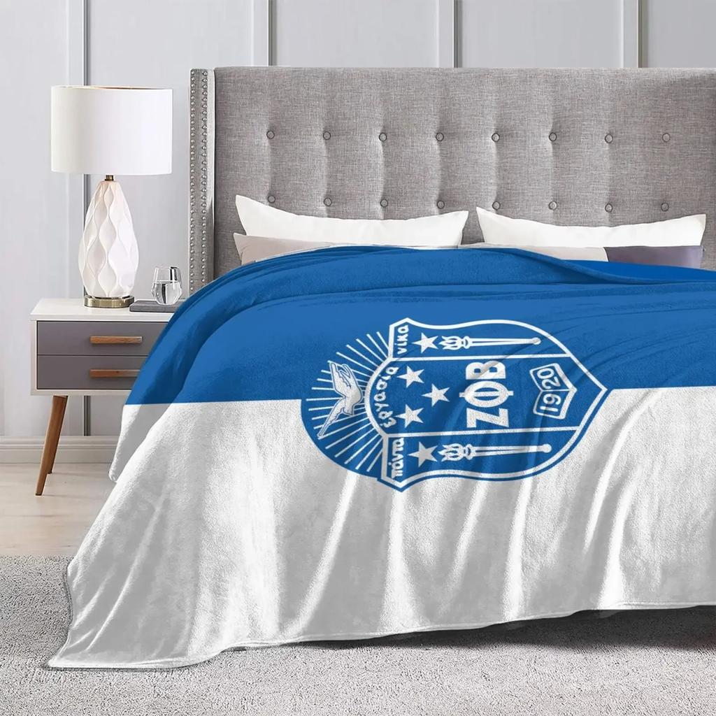 3D Print Zeta ZPB Phi Beta Blanket Soft Sofa Cover Throw Blanket Fleece Tapestry Warm Bed Blankets for Bedroom Couch
