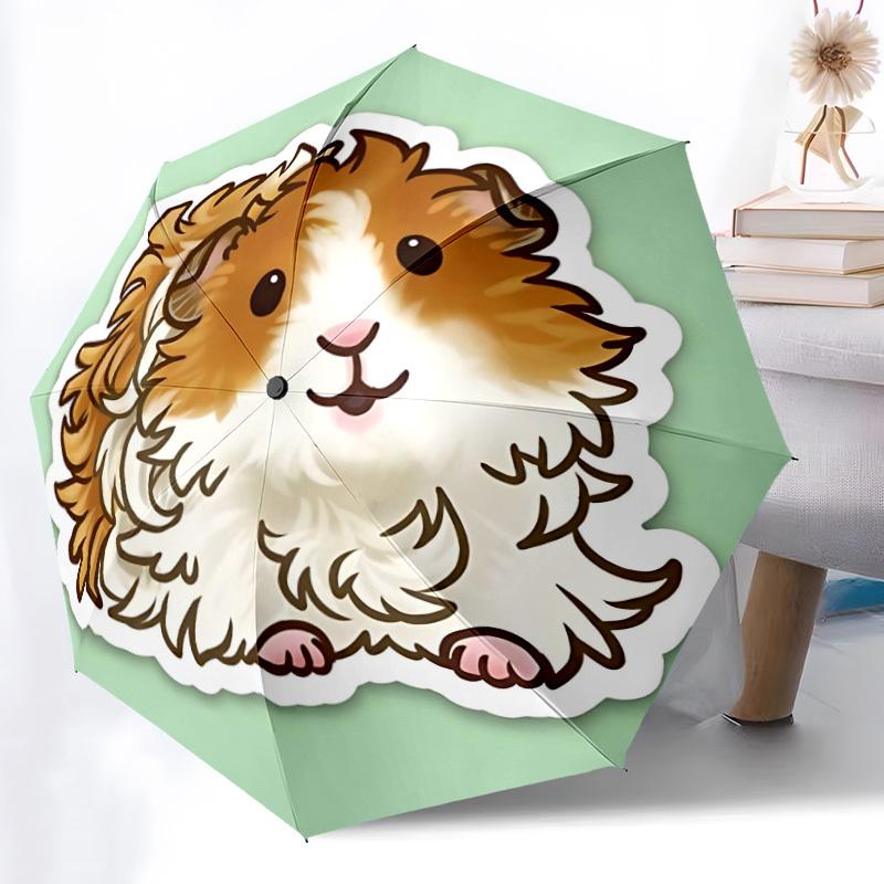 1pc Guinea Pig Automatic Open/Close Umbrella - Compact Travel Umbrella, Gift for Birthday, yy251208119