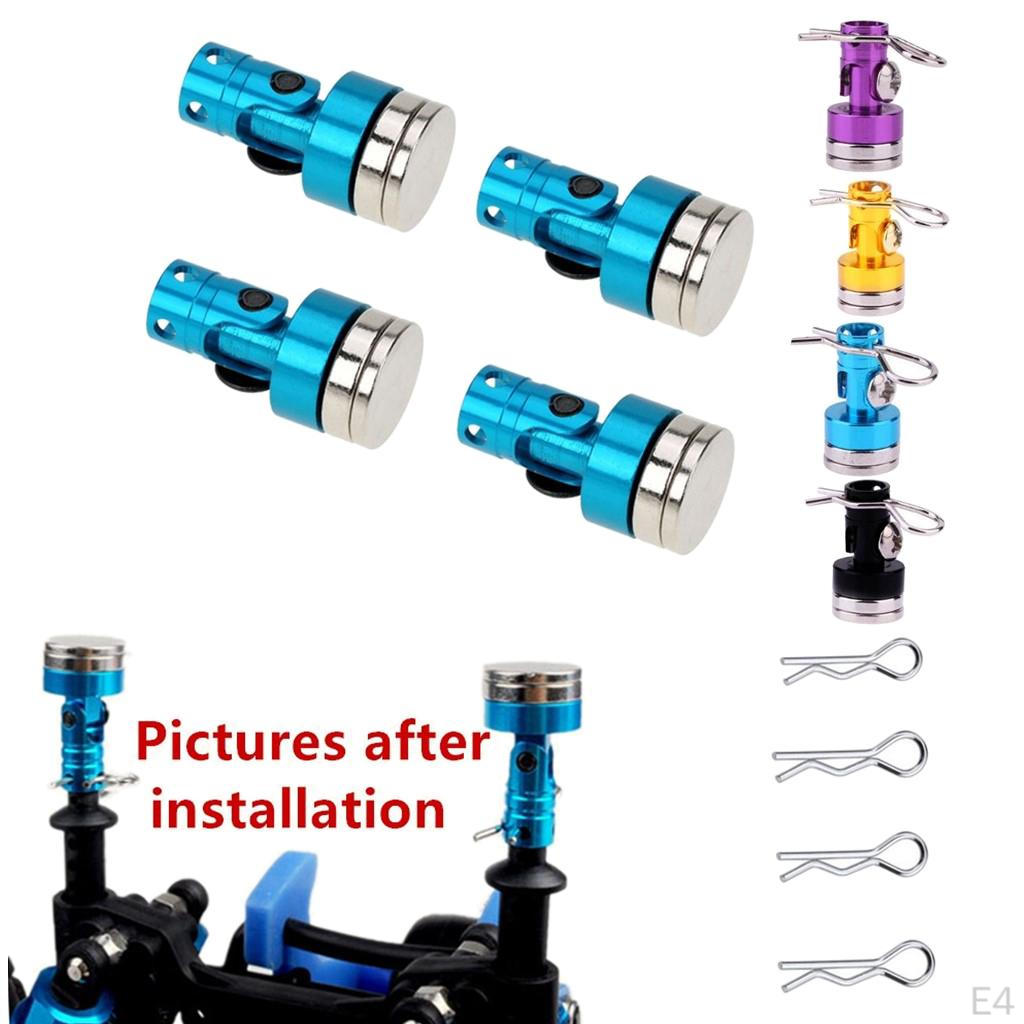 4 Pcs / Package Black Invisible RC Car Shell Column for Model