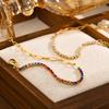 Tennis Bracelets, Paperclip Link Chain Bracelet for Women, Stainless Steel Layered Hand Wristband Accessories
