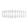 24Pcs Valentine White French Tip Press On Nails High Quality Fake Nails Gift For Girlfriend