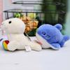 Shark Animal Beluga Plush Keyring Marine Animal Orca Plush Keychain DIY Trinket   Toddlers