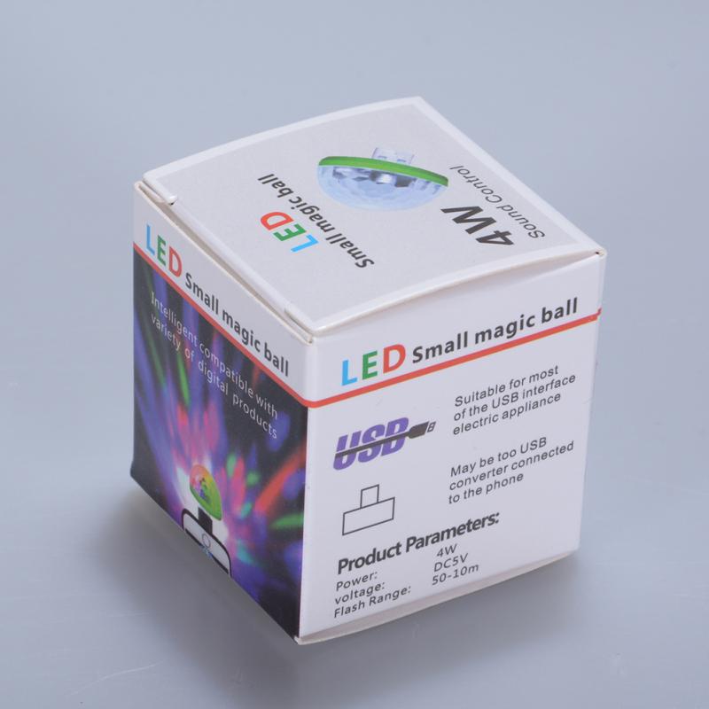 Мини-красочный лазерный свет DJ с USB-разъемом, волшебный свет мобильного телефона для украшения бара на сцене