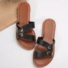 Fashion Woman Comfortable Strap Slip-On Gladiator Sandals Women Slippers Flat Heel Sandals Women Casual Plus Lightweight Beach Slippers