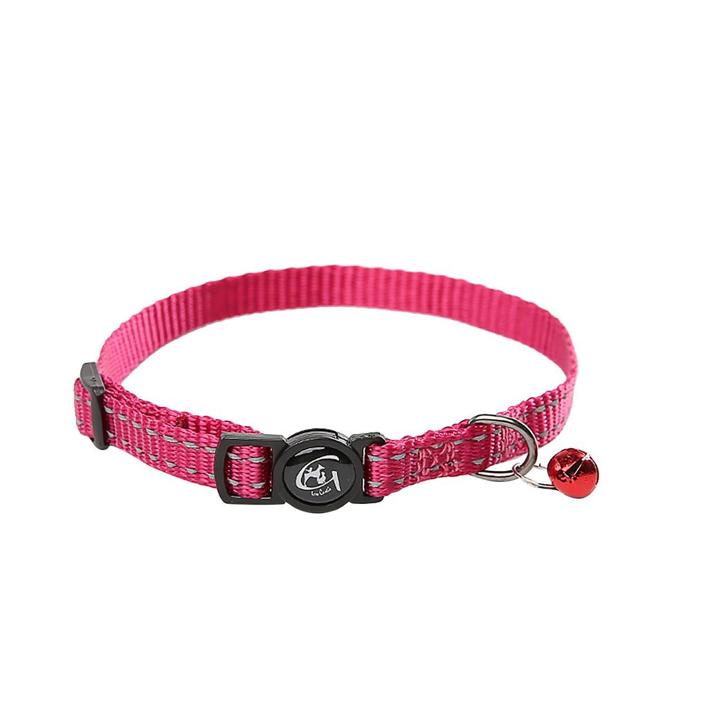 Reflective Collar With Bell Nylon Pet Neck Strap Collar Strip Puppy Neck Leash Rope Cloth