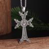Vintage Catholic Cross Pendant Necklace Men Women Christian Believers Prayer Amulet Jewelry