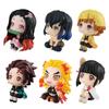 Demon Slayer Figures Kimetsu No Yaiba PVC Model Toy Kamado Tanjirou Nezuko Anime Catoon Action Doll Collect Statues Kids Gifts