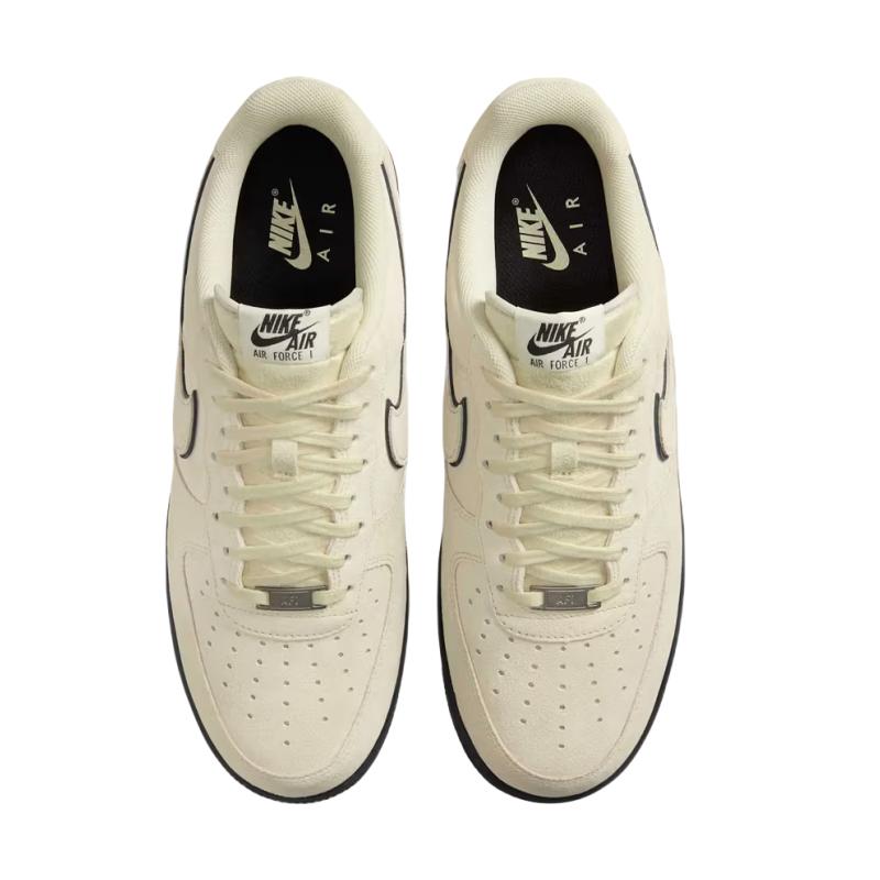 Nike Air Force 1 07 LV8 Light Khaki Suede Men Sneakers Cream Black HQ1966-200