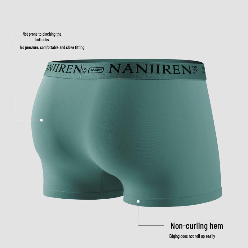 Nanjiren Мужские антибактериальные хлопковые боксеры-брифы 10A