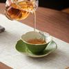 Керамическая чайная чашка мастера Yipan с глазурью зеленого цвета
