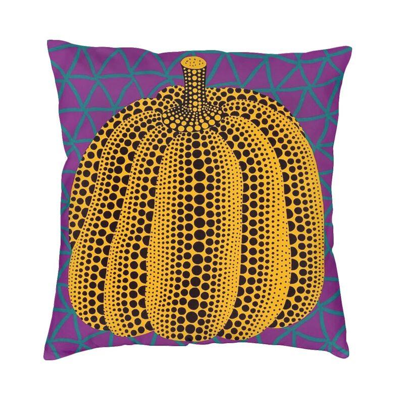 Yellow Yayoi Kusama Pumpkin Cushion Cover Minimalis Modern Soft Cute Pillow Cases Decoration Salon