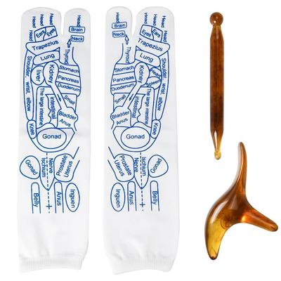 Носки для массажа стоп Носки для рефлексологии стоп с массажными инструментами(Женщины - Маленький)