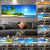 Landscape Tropical Sea Beach Canvas Painting Palm Tree Posters And Prints Wall Art Pictures Living Room Home Decor No Frame