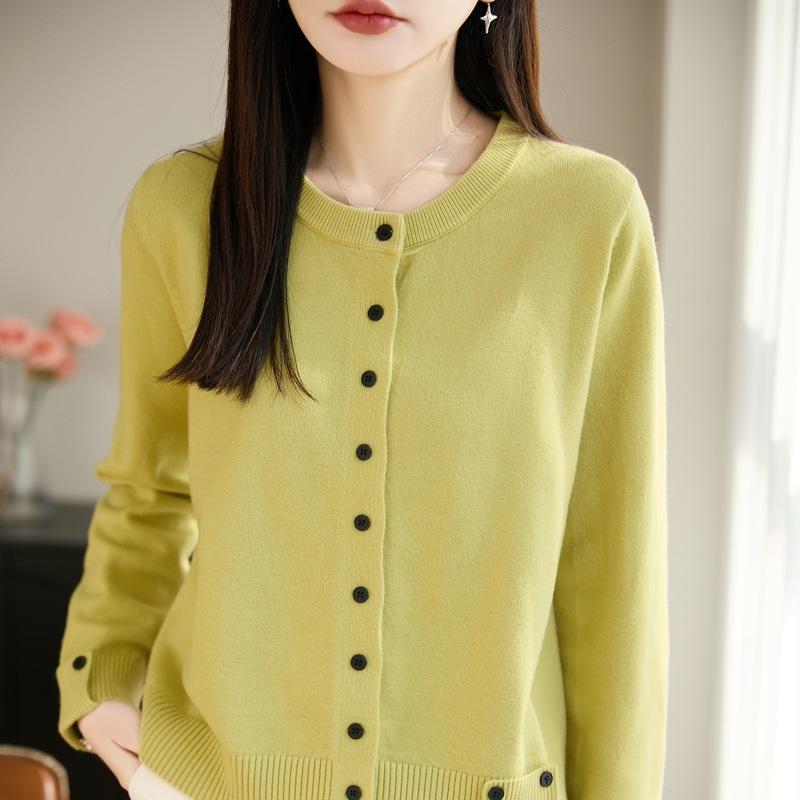 Women S Cotton Knit Cardigan Autumn Winter Warm Casual Sweater