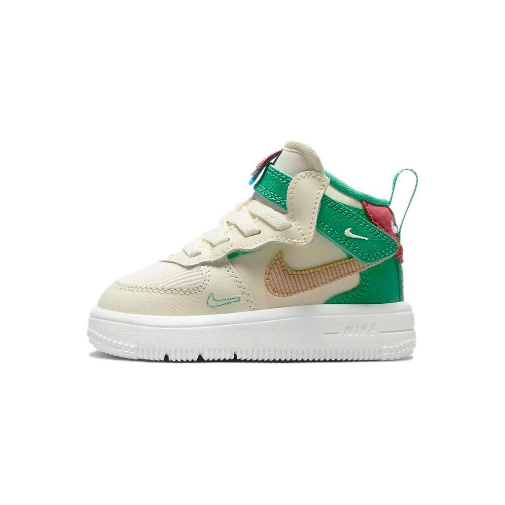 Nike Air Force 1 Mid EasyOn SE GS 'Кокосовое молоко Стадионный зеленый' FQ3693-100