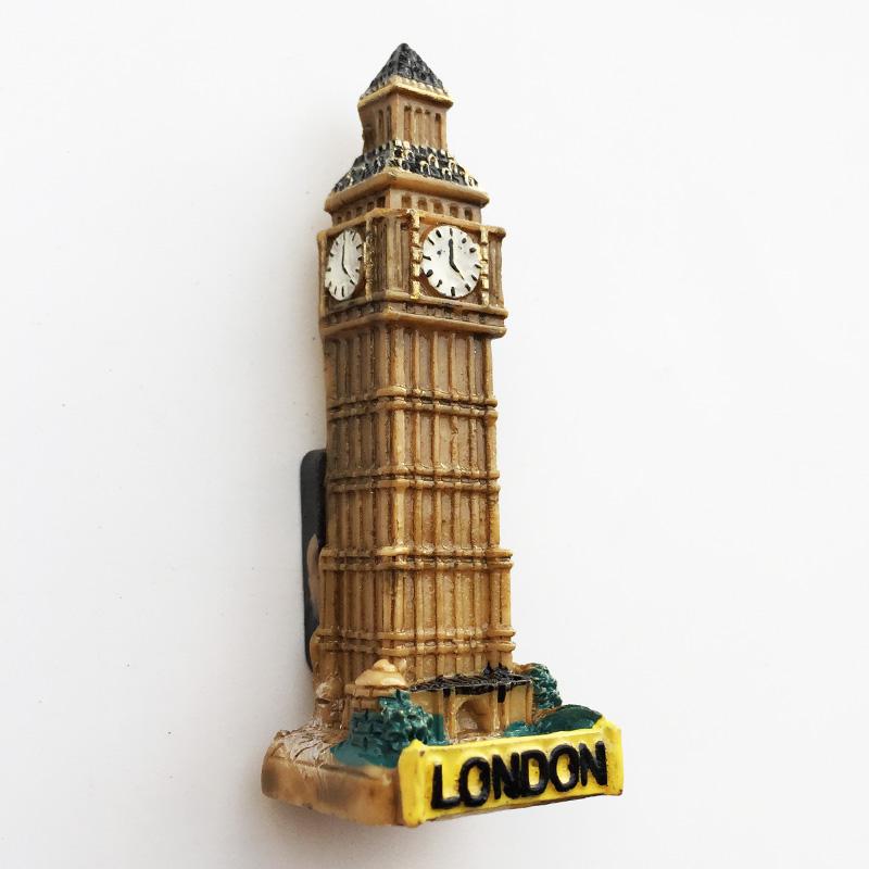 Прага, Чешская Республика, достопримечательности Великобритании Магниты на холодильник из смолы Наклейки Творческие сувениры ручной работы Украшения для дома