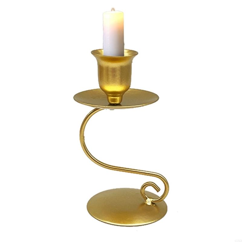62KD Подставка для утюга Кованое железо Подсвечник для конусной свечи Свадебные украшения