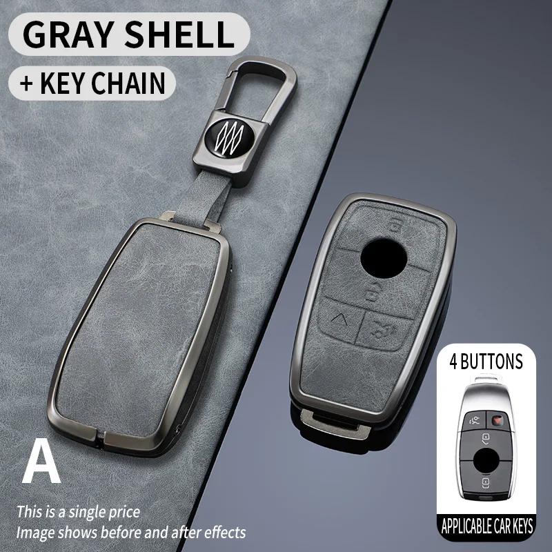 Interior Mouldings Car Remote Key Case Cover Shell Fob For Mercedes Benz A C E S G Class GLC CLE CLA GLB GLS W177 W205 W213 W222