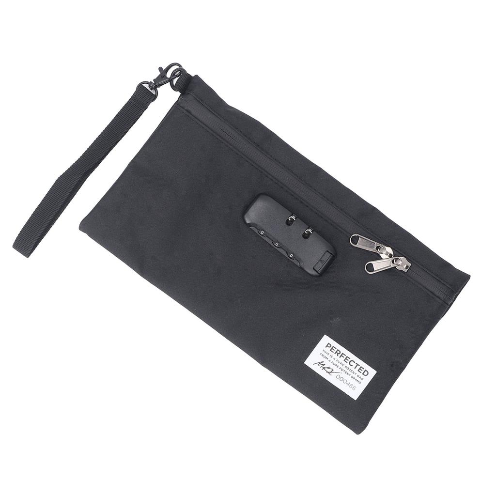 Smell Proof Bags PVC Activated Carbon Odors Absorbing Odorless Storage Pouch Scent Proof Container with Combination Lock