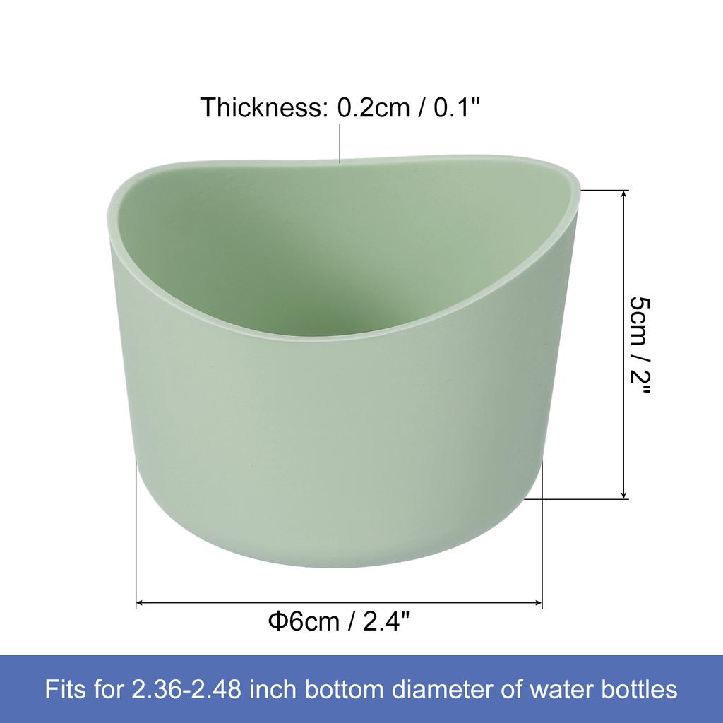 2pcs Protective Silicone Boot Sleeve for 12-24 oz Water Bottle Bottom Silicone Anti-Slip Sleeve Cover Irregular Shape Cup