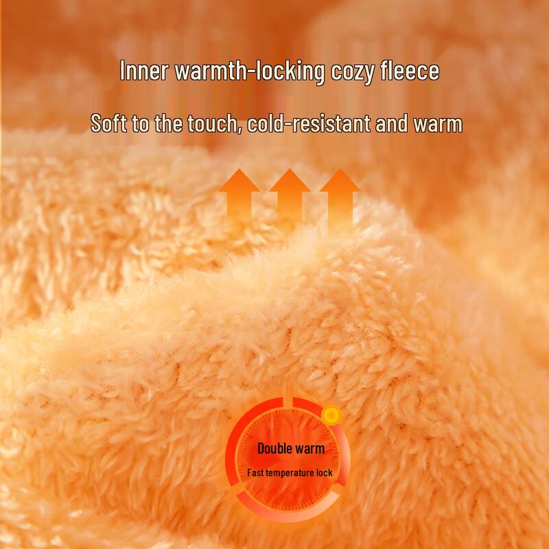 Jeanswest Men's Winter Fleece-Lined Water-Repellent Padded Jacket