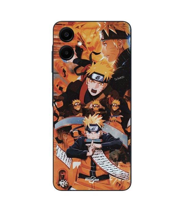 Coque de téléphone - Maniacase - Samsung Galaxy A06 - Silicone - Noir - Naruto Uzumaki
