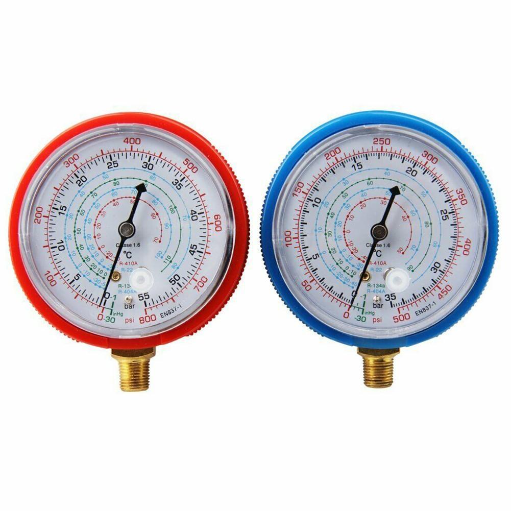 2PCS Low High Pressure Gauge R22 R404A R134A R410A Air Conditioner