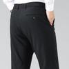 FAPAI Men's High-Elastic Fleece-Lined Straight-Leg Dress Pants