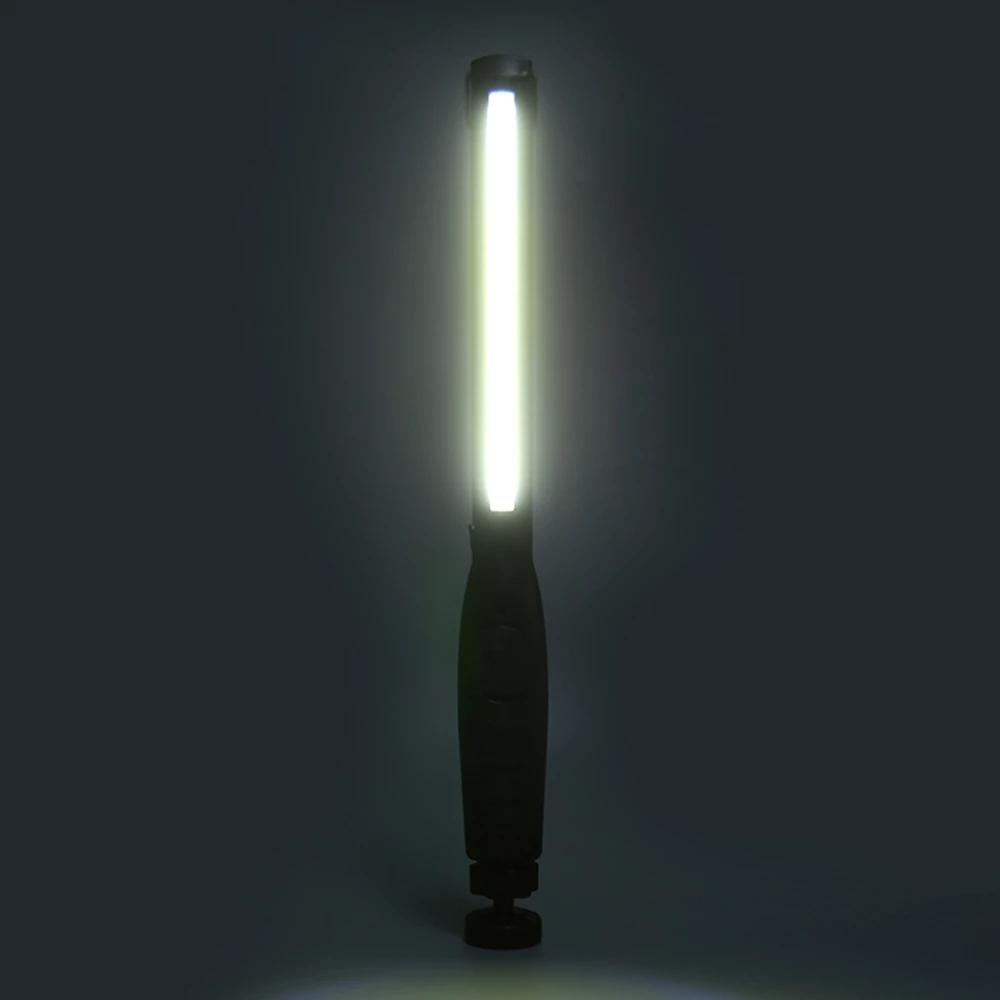 Светодиодный фонарик COB, магнитный рабочий свет, USB перезаряжаемый фонарик, крючок, портативный фонарь, инспекционный светильник, лампа для ремонта автомобиля, кемпинга