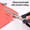 Tailor Cutting Equipment Stainless Steel Zig Zag Scissors with Serrated Teeth, Multipurpose Pinking Shears, Fabric Shears Lace Dressmaking Cut Sewing