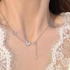Ожерелье-бабочка с кисточкой, кокетливая бабочка, простое, легкая роскошь, нишевый дизайн, высококлассная чувственная цепочка для ключицы