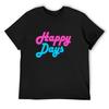 Футболка с воссозданием логотипа Happy Days для мальчиков, белая, роскошная дизайнерская, мужская с графикой, упаковка футболок с графикой