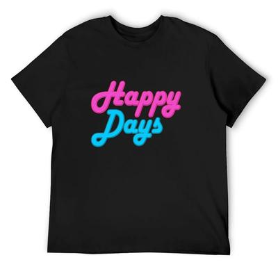 Футболка с воссозданием логотипа Happy Days для мальчиков, белая, роскошная дизайнерская, мужская с графикой, упаковка футболок с графикой