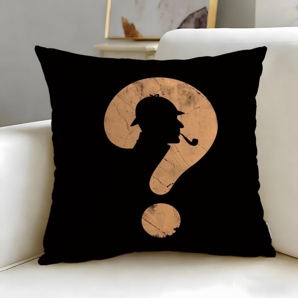 Popular Ssherlock Holmesful Cushion Cover Soft EasyWash Pillow Case Versatile for Couch Bed Travel and Office