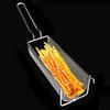Stainless Steel Fried Basket Long Fry Potato Chip Container Best for French Fries Potato Chip Squeezers Kitchen Tool
