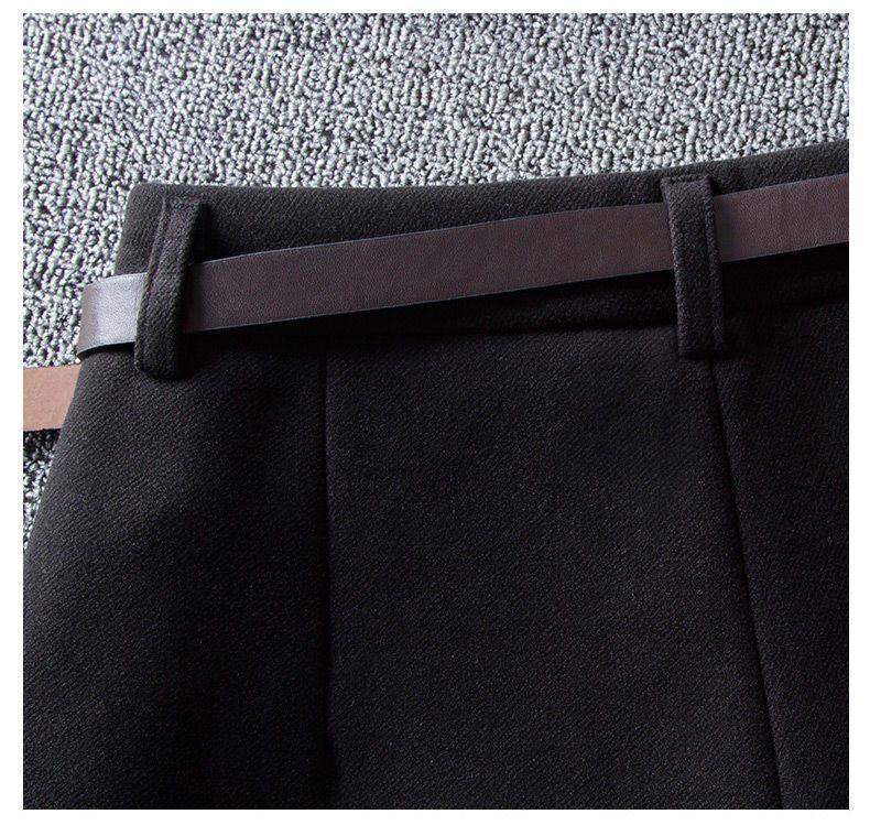 High Waist Woolen Wide-Leg Shorts for Women – Autumn/Winter Versatile Casual Slim A-Line Design (2025).