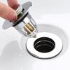 Press Bounce Basin Pop-up Drain Filter Bathroom Sink Plug Stopper Wash Basin Hair Sink Strainer Kitchen Bathtub Stopper