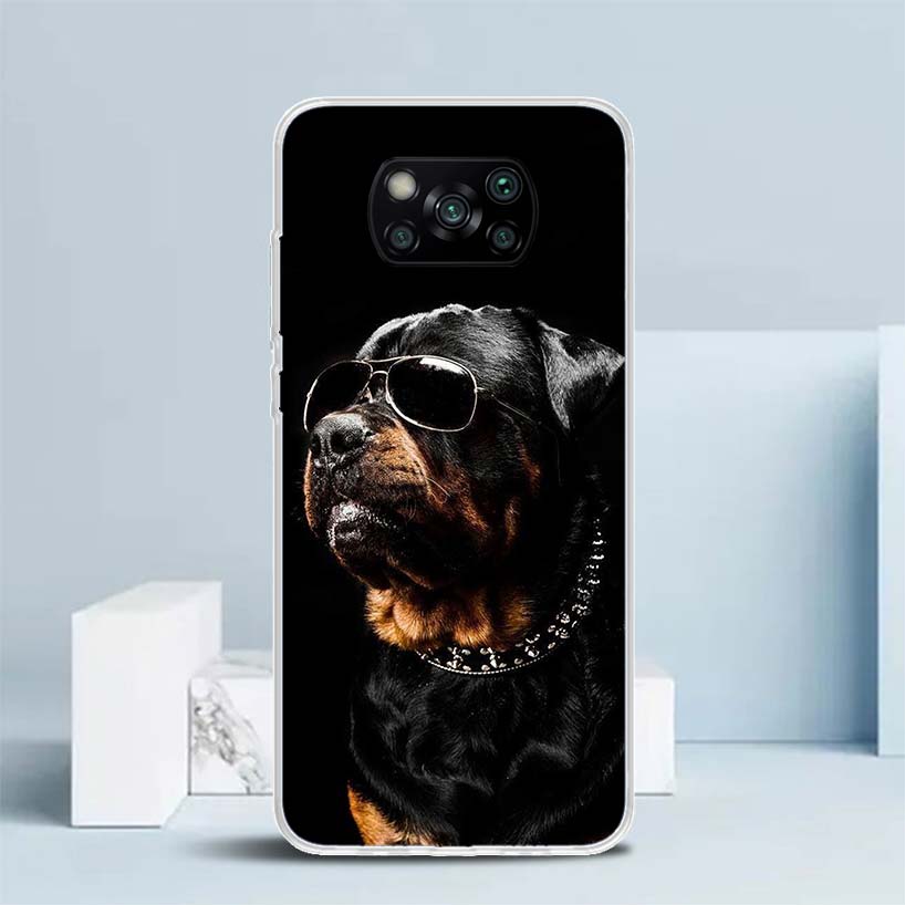 Rottweiler Dog Soft Cover for Xiaomi Poco F7 Ultra X7 X6 X5 Pro M7 Phone Case Redmi 15 15C 13 13C 12 12C 10 10C Print Shell Poco