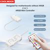 Светодиодный цветной интеллектуальный контроллер вентилятора ARGB 5V 3PIN к SATA 1 к 4 синхронный кабель материнской платы удлинитель для световой полосы вентилятора ПК