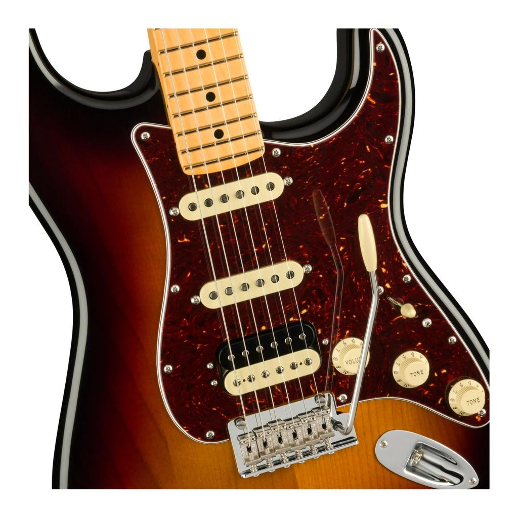 Fender Electric Guitar American Professional II Maple Sunburst Stratocaster® HSS, Fingerboard, 3-Color