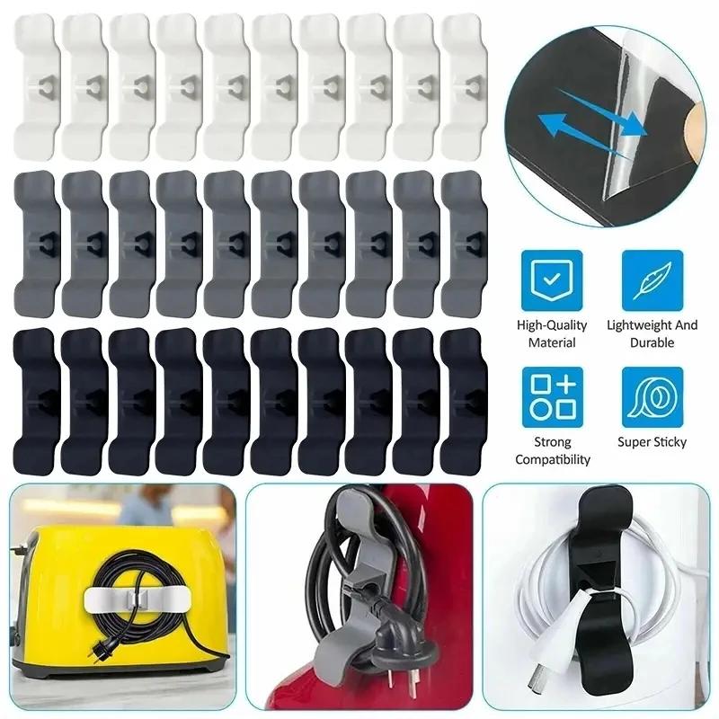 6Pcs Cord Wrapper Organizer Clips Wire Hider Management Wrap for Kitchen Appliance Stand Blender Mixers - Cable Winder Holder