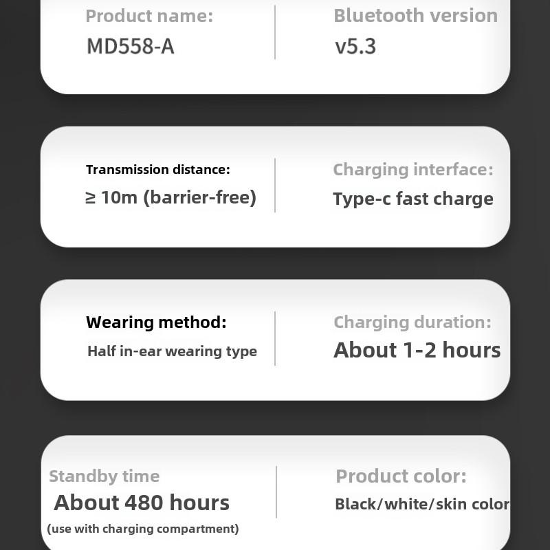 Беспроводные наушники Bluetooth для сна TWS с костной проводимостью 5.3 Сверхдолгий срок службы Шумоподавление