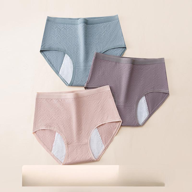 Cotton Plus Size Underwear for Girls with No Visible Stretch High Waisted Briefs Cotton Antibacterial Extended Triangle Panties